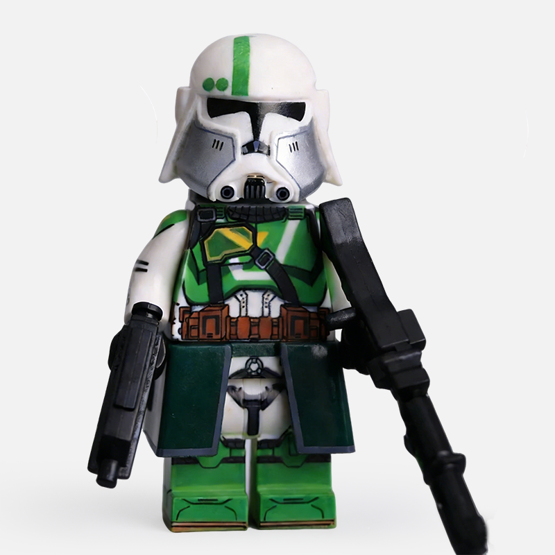 Star Wars 442nd Siege Battalion Clone Trooper Custom Minifigure Armed Standing Ready Movie Accurate Details