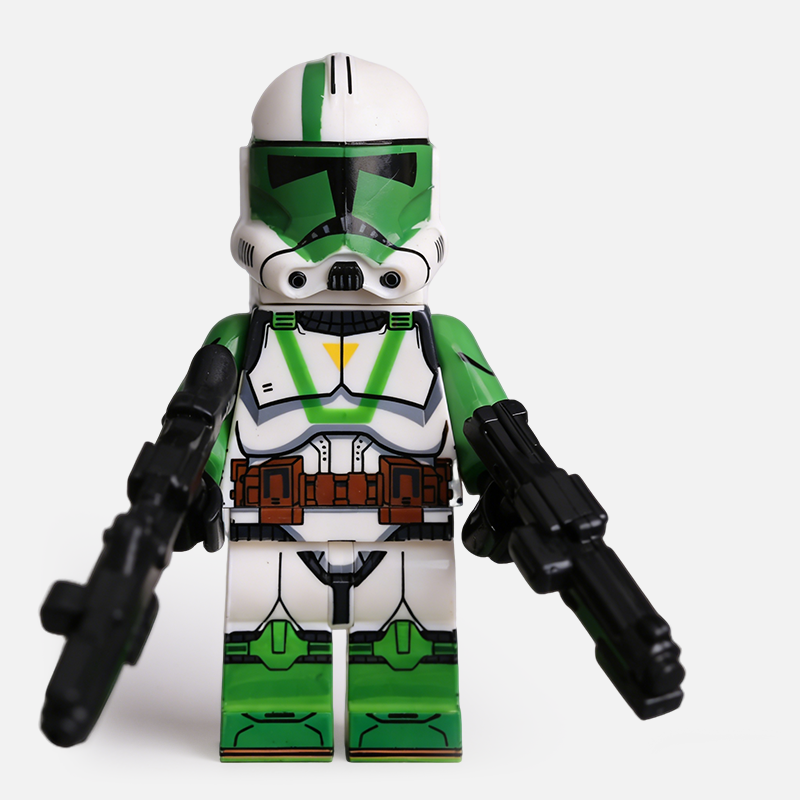 Star Wars 442nd Siege Battalion Clone Custom Minifigure Armed Standing High-Quality ABS Plastic Compatible with Major Brick Systems