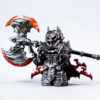 Dark Fantasy Dark Lord Warrior Custom Minifigure Battle Armor & Weaponry Epic Collection