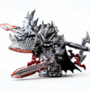 Dark Fantasy Dark Lord Warrior Custom Minifigure Battle Armor & Weaponry Epic Collection