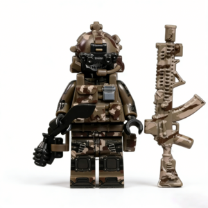 Desert Ghost SpecOps Soldier Custom Minifigure Tactical Military Desert Operation Premium AFOL Collectible MOC Decor