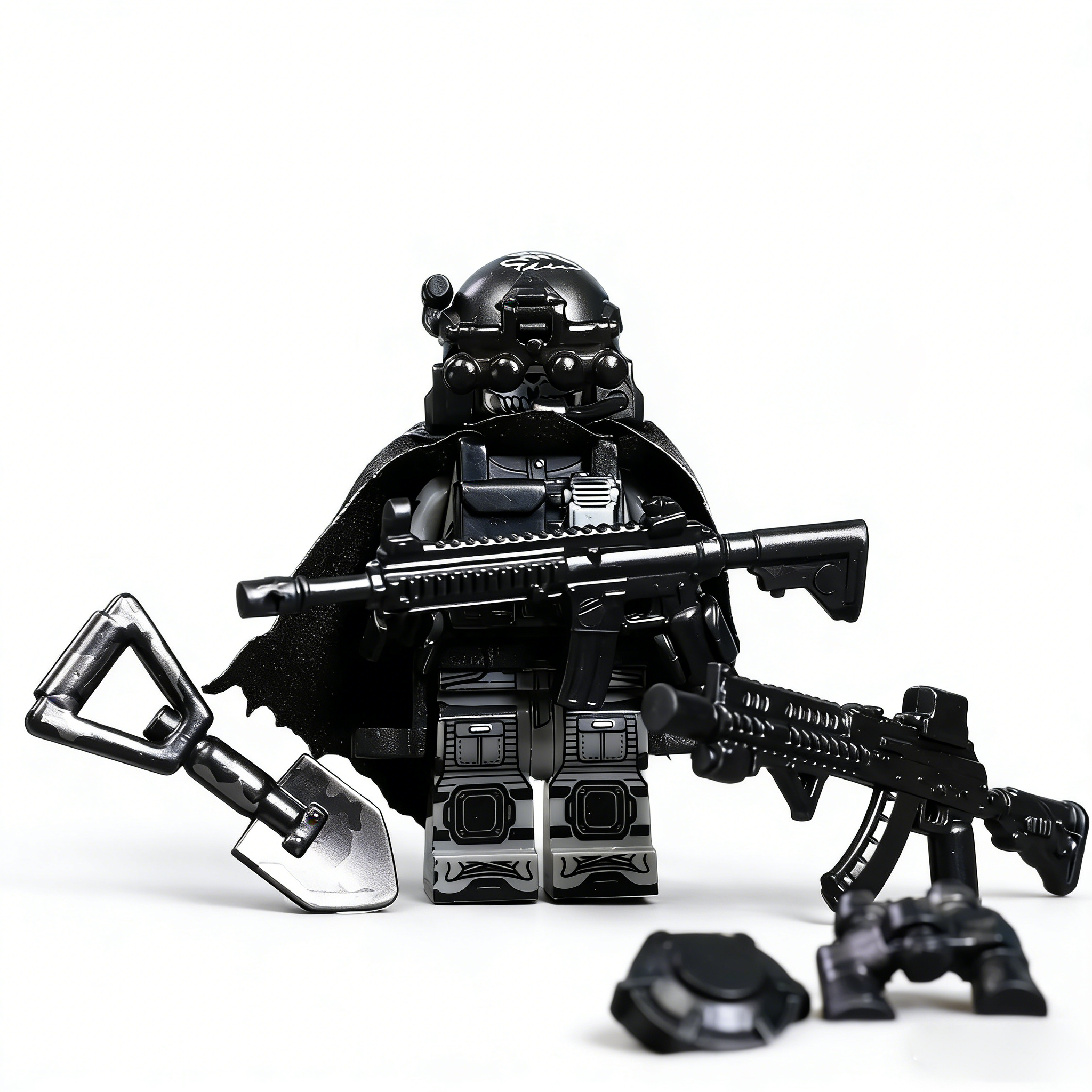 Reaper Ghost Reaper Ghost Custom Minifigure Stealth Tactical Covert Operation Armed Combat High-quality ABS Plastic