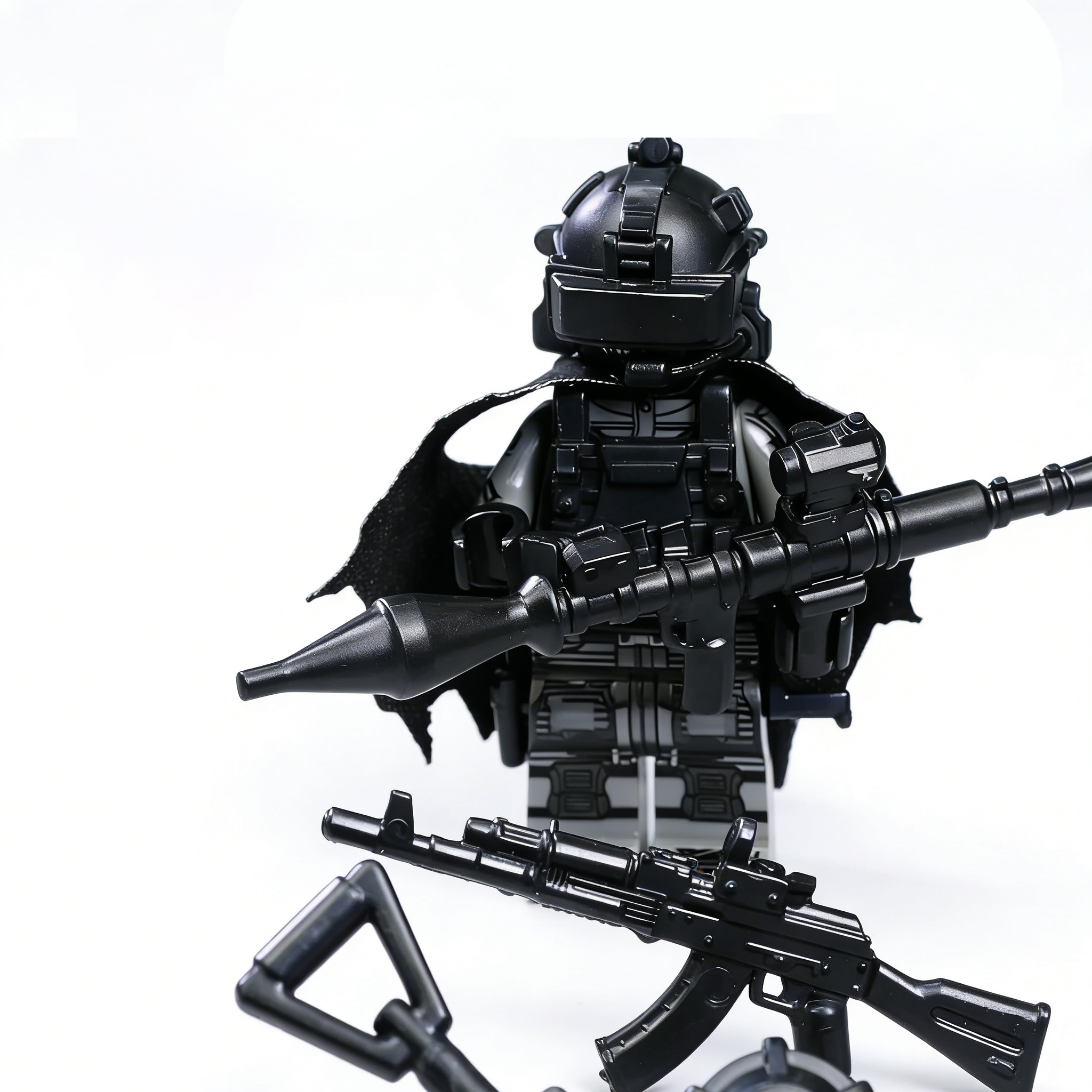 Tactical Operator Phantom Breacher Custom Minifigure Urban Tactical Stealth Breach Demolition Operation High-Quality ABS Plastic