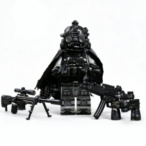 Night Wraith Covert Sniper Custom Minifigure Stealth Tactical Armed with Sniper Rifle Tactical Gear High-quality ABS Plastic