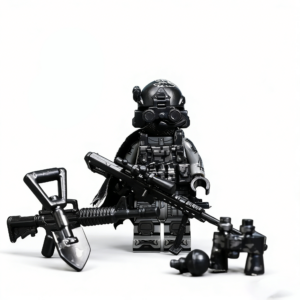 Shadow Sniper Covert Sniper Custom Minifigure Stealth Tactical Combat Ready High-Quality ABS Plastic