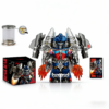 2pcs Transformers Optimus Prime Skyfire Custom Minifigures Jet Mode Combined Form Battle Ready Flame Effects Collector Grade