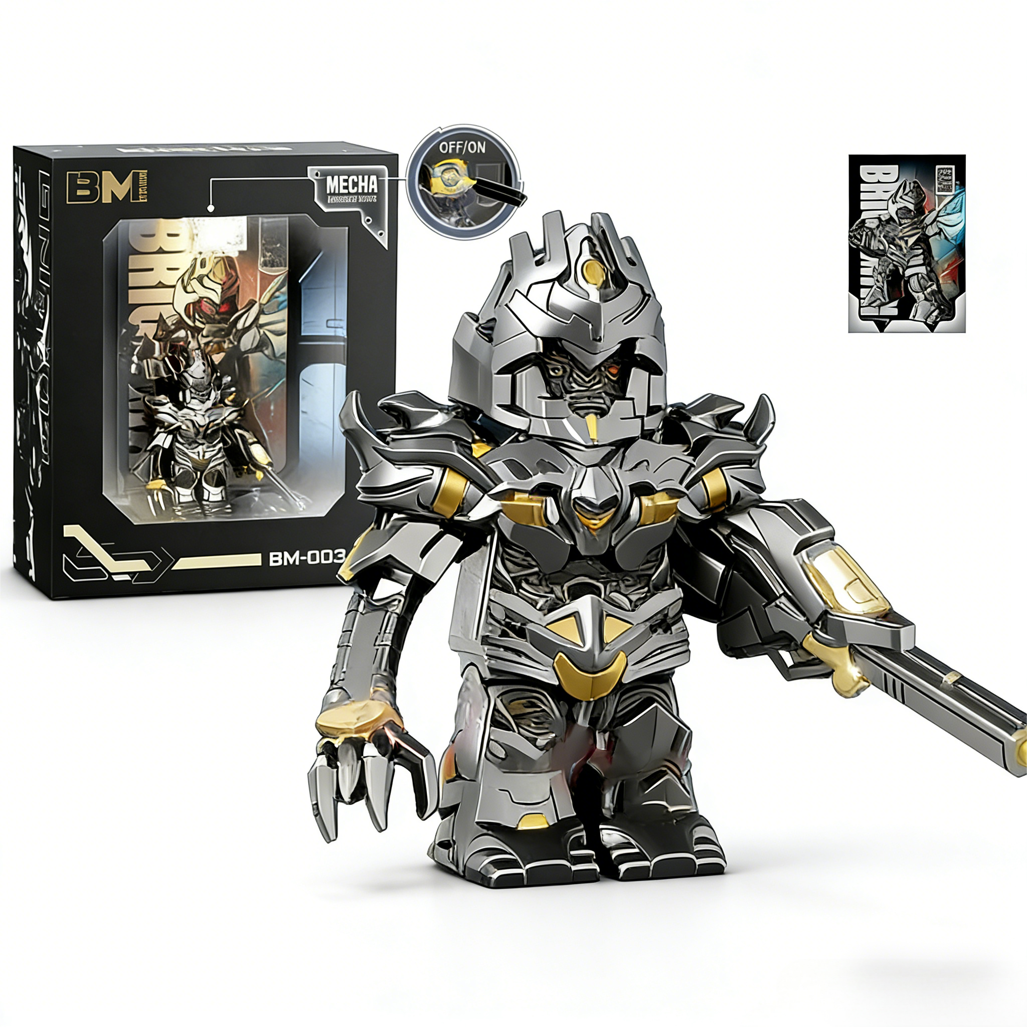 Transformers Megatron Custom Minifigure Cybertron Conquest Warrior Pose Premium AFOL Collectible MOC Decor