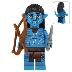 Avatar Neteyam Custom Minifigure Holding Bow Wielding Knife High-Quality ABS Plastic Compatible with Standard Brick Systems