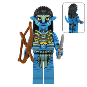 Avatar Neytiri Custom Minifigure Holding Bow Carrying Knife Collectible Universe Compatible with Building Bricks