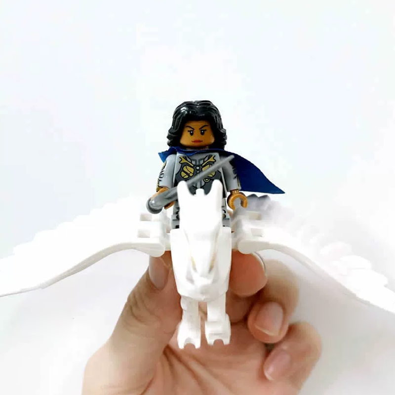 Marvel Valkyrie Custom Minifigure Riding Horse Sword Holding Flying Pose Rare Edition Detailed Print Collector Grade
