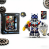 2pcs Transformers Optimus Prime Skyfire Custom Minifigures Jet Mode Combined Form Battle Ready Flame Effects Collector Grade