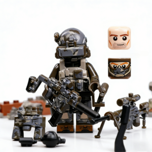 SpecOps Sniper Custom Minifigure Tactical Military Urban Combat Sniping Premium AFOL Collectible MOC Decor