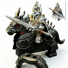Warcraft Frost Lich King Custom Minifigure Riding Mount Icecrown Citadel Battle Diorama Premium Armor & Weapon Set