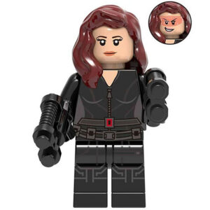 Marvel Black Widow Custom Minifigure Armed Combat Ready High-Quality ABS Plastic Compatible with Building Bricks