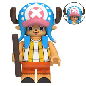 One Piece Tony Tony Chopper Custom Minifigure Doctor Holding Stick High-Quality ABS Plastic Compatible with Major Building Blocks