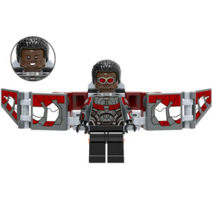Marvel Universe Falcon Custom Minifigure Wingsuit Flying Combat Ready High-Quality ABS Plastic Compatible with Building Bricks