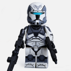 Star Wars Wolfpack Clone Commando 104th Custom Minifigure Battle-ready Armed with Blasters High-quality ABS Plastic Compatible with Building Bricks