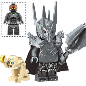 Lord of the Rings Sauron Gollum Custom Minifigure Dark Lord Holding Sword Holding Ring Movie Accurate Details