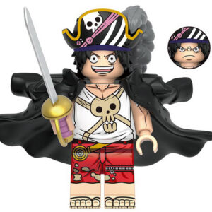 One Piece Monkey D. Luffy Custom Minifigure Pirate King Sword Wielding Adventure Collectible Universe Fits Major Blocks