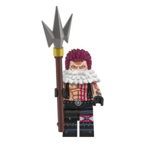 One Piece Charlotte Katakuri Custom Minifigure Holding Trident Standing Pose High-quality ABS plastic precision injection molding hand-assembled quality