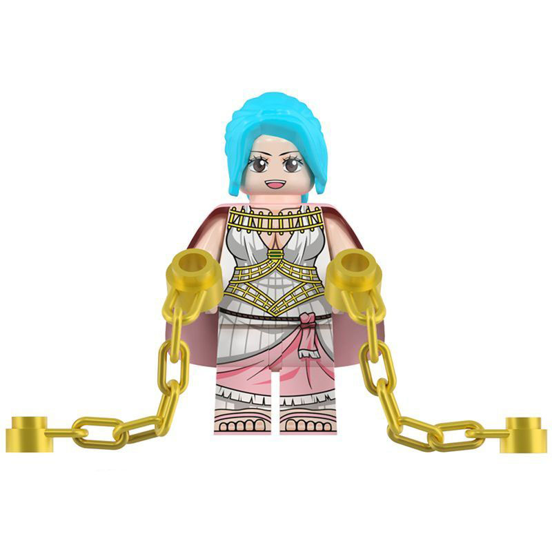 One Piece Nefertari Vivi Custom Minifigure Alabasta Chained Royal Dress High-quality ABS plastic precision injection molding hand-assembled quality