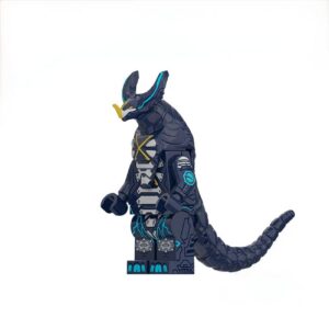 Kaiju Thunder Killer Custom Minifigure Standing Armored Sci-Fi Design High-Quality ABS Plastic Compatible with Major Building Blocks