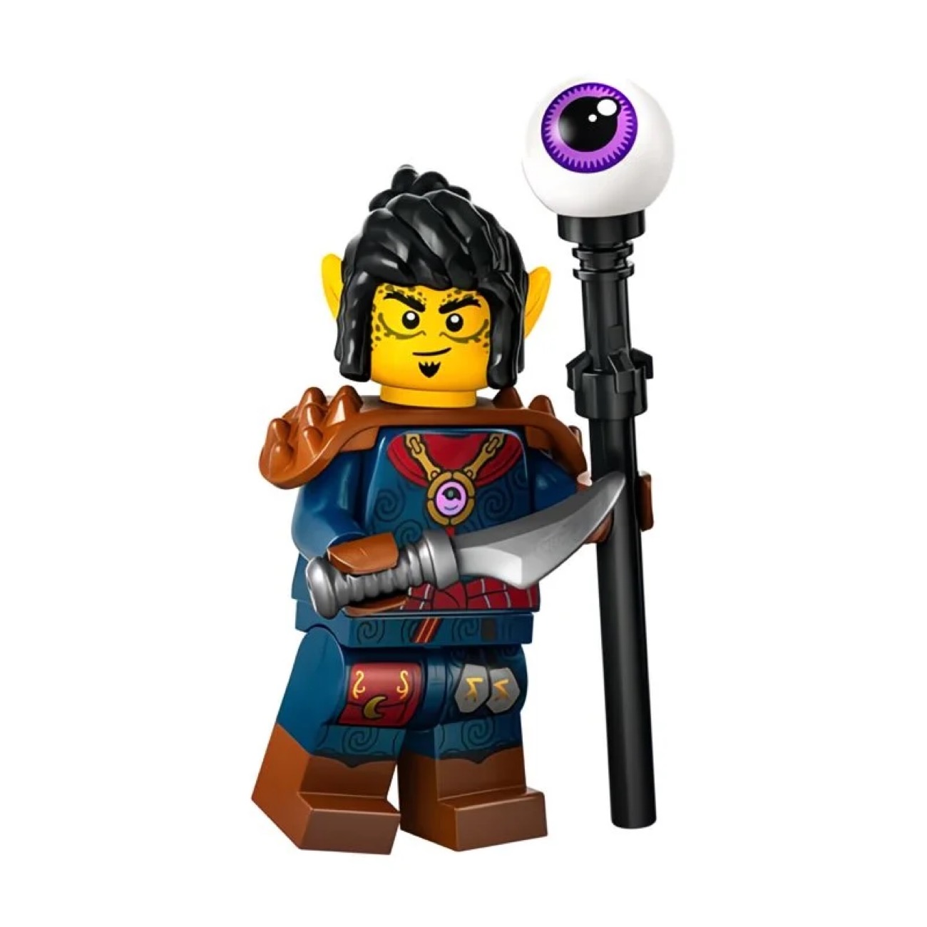 Dungeons & Dragons Githyanki Warlock Custom Minifigure Astral Spellcasting Holding Eye Staff High-Quality Collectible