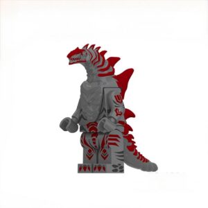 Kaiju Fire Golza Custom Minifigure Standing Monster High-Quality ABS Plastic Premium Print Collectible