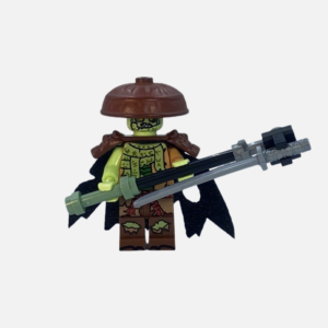 Collectible Universe Kur Wolf Mask Warrior Custom Minifigure Warrior Holding Sword Premium ABS Material