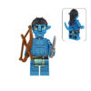 Avatar Na'vi Jake Sully Custom Minifigure Tribal Warrior Hunting Combat Cultural Ritual Collectible Universe Compatible with Building Bricks