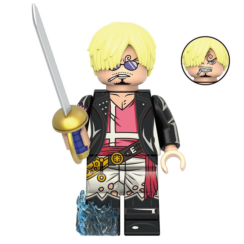 One Piece Eneru Custom Minifigure Skypiea Ruler Holding Sword High-Quality Collectible Building Blocks Compatible