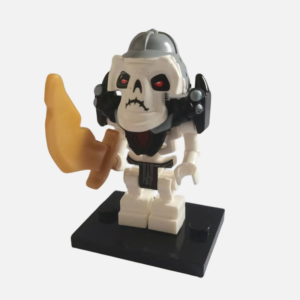 Collectible Universe Nuckal Skeleton General Custom Minifigure Holding Flame Standing Pose High-Quality ABS Plastic Compatible with Major Blocks