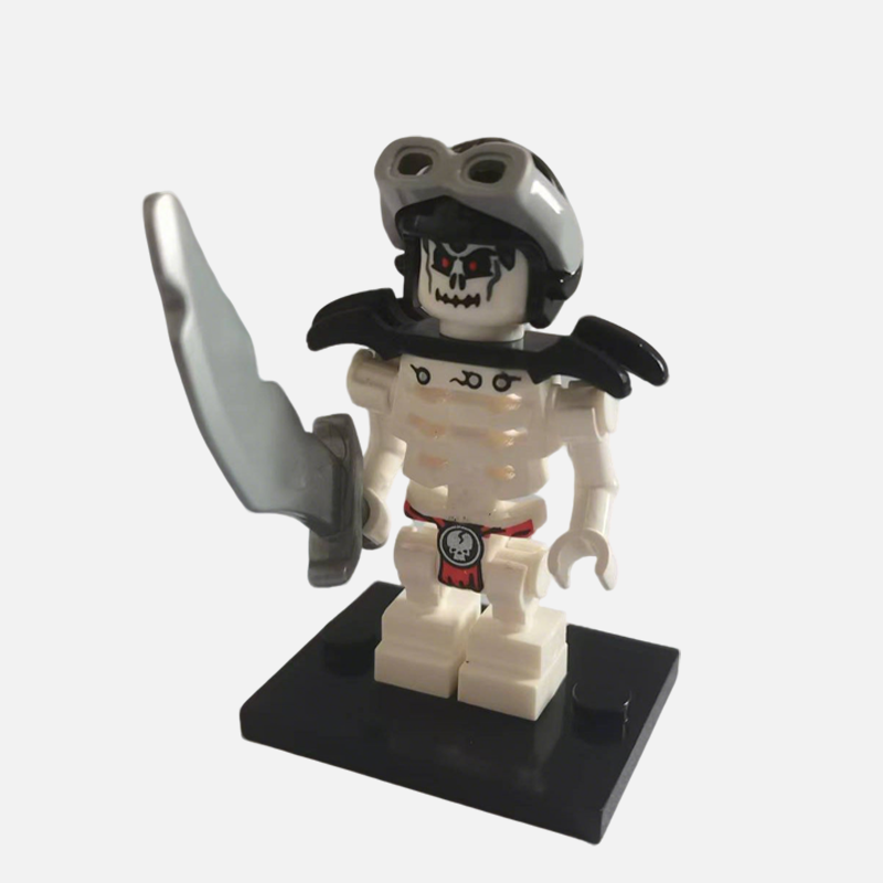 Pirate Pirate Skeleton Raider Custom Minifigure Holding Sword Standing Pose High-quality ABS Plastic Compatible with Building Bricks