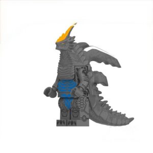 Kaiju Razor Demaaga Custom Minifigure Standing Fire Breath High-Quality ABS Collectible