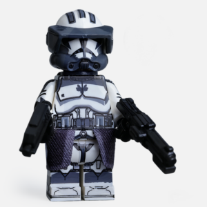 Star Wars Wolfpack Clone Captain 104th Custom Minifigure Armed Battle Ready High-Quality ABS Plastic Compatible with Brick System