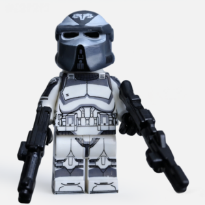 Star Wars Wolfpack Clone Pilot 104th Custom Minifigure Holding Blasters Combat Ready High-Quality ABS Plastic
