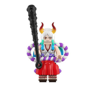 Demon Slayer Yamato Oni Princess Custom Minifigure Holding Staff Demon Hunter Premium ABS Collectible