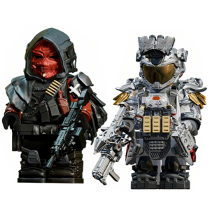 2pcs Delta Force Lingxiao Guardian Saeed Custom Minifigures Battle Scene Tactical Gear Collector Grade High Detail