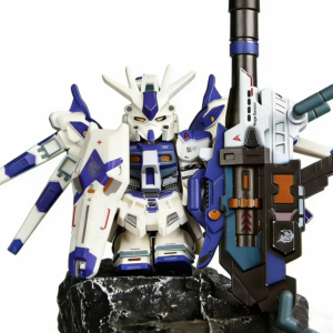 Gundam Nu Gundam Custom Minifigure Battle Ready Armed with Beam Rifle Wing-like Armor Deployed Rare Edition Collector Grade High Detail