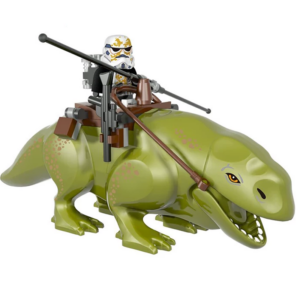 2pcs Star Wars Stormtrooper Wet Back Beast Custom Minifigures Riding Beast Armed with Blaster Rifle Mounted Combat Rare Edition Detailed Print Collector Grade