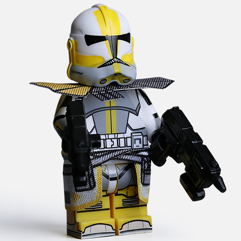 Star Wars Commander Cody Custom Minifigure Holding Blaster 212th Attack Battalion High-Quality ABS Plastic