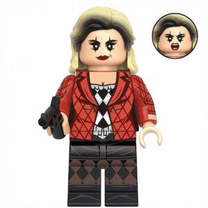 DC Comics Harley Quinn Custom Minifigure Holding Pistol Riot Jacket Style High-quality ABS plastic precision injection molding hand-assembled quality