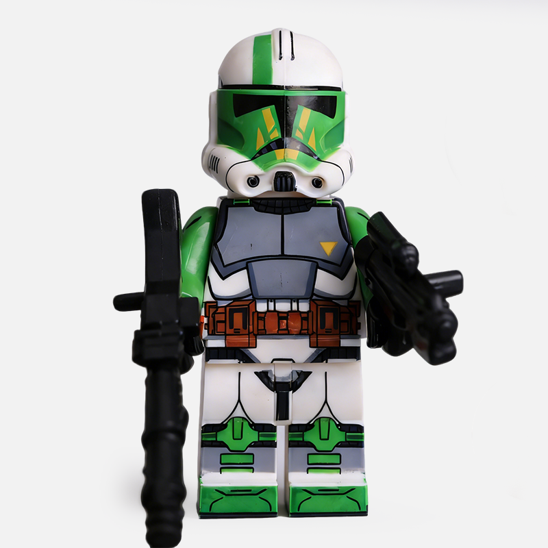 Star Wars 442nd Siege Battalion Sergeant Custom Minifigure Armed Standing Pose High-Quality ABS Plastic