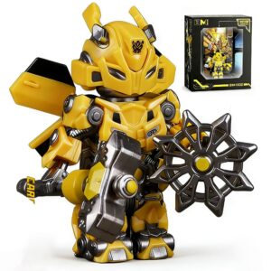 Transformers Bumblebee Custom Minifigure Battle Ready Weapon Equipped Premium Collectible MOC Decor