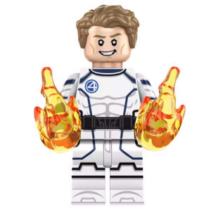 Marvel Universe Human Torch Custom Minifigure Fire Power Flame Hands High-quality ABS plastic precision injection molding hand assembled quality