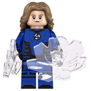 Marvel Invisible Woman Custom Minifigure Using Force Field Power Display High-Quality ABS Plastic