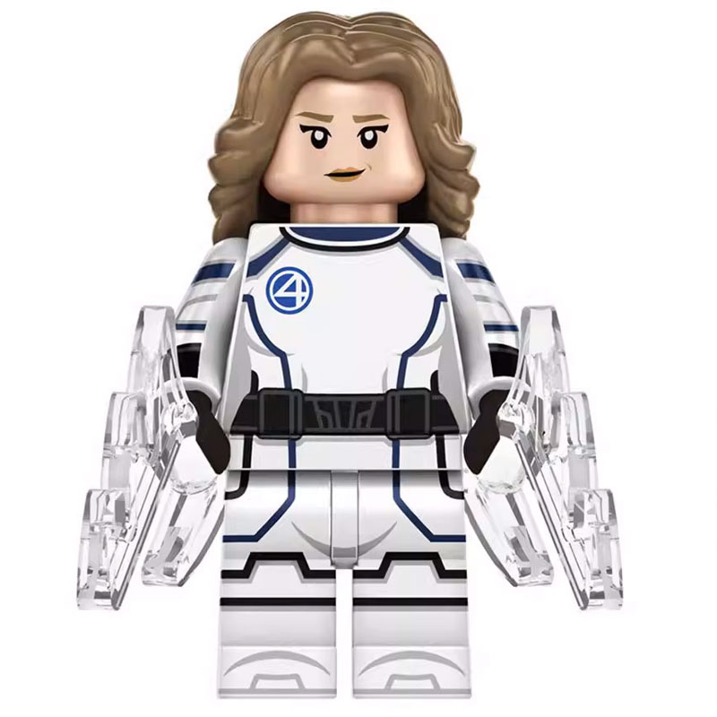 Marvel Invisible Woman Custom Minifigure Limited Edition Design Movie Accurate Details High-quality ABS Plastic Compatible with Major Building Blocks