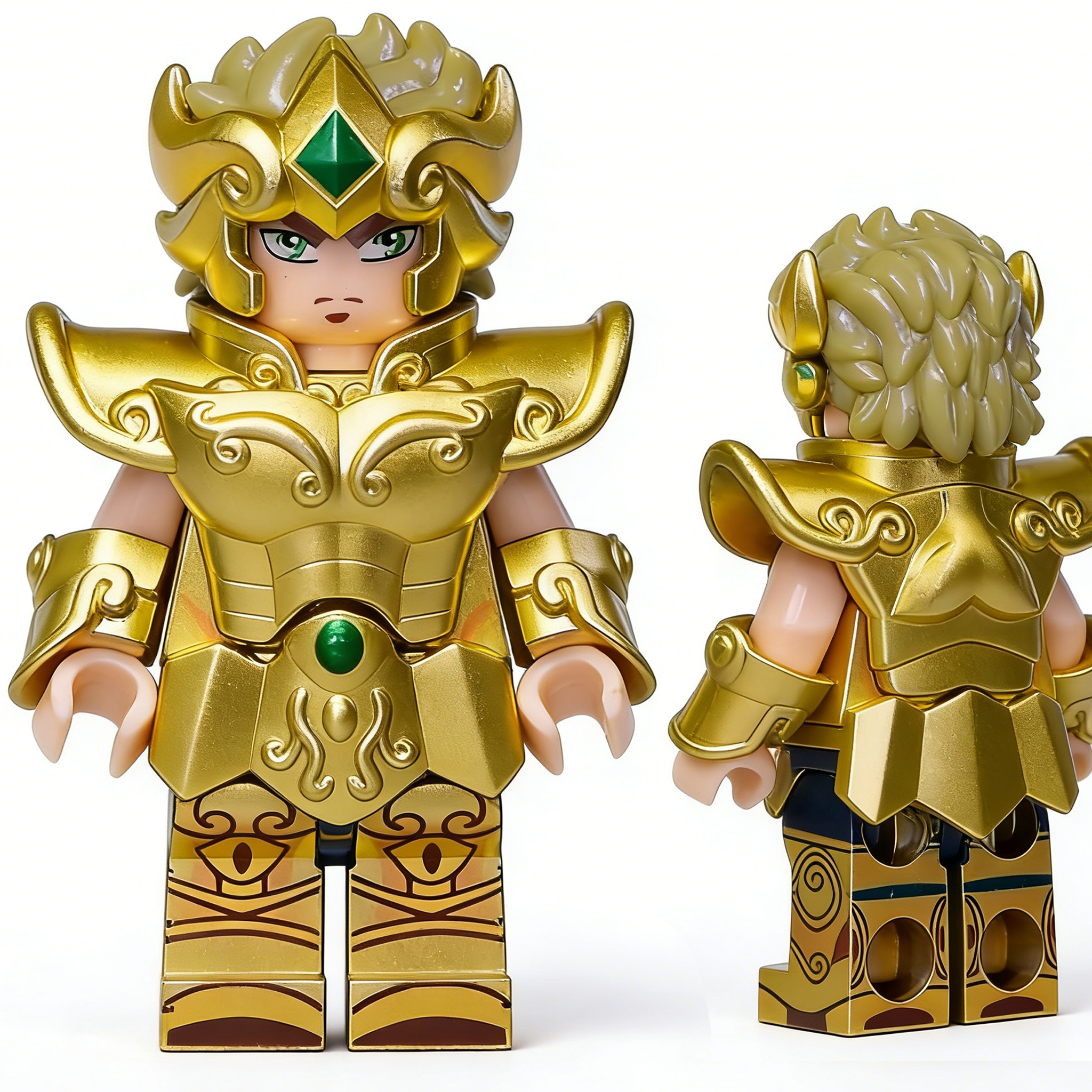 Saint Seiya Leo Aiolia Custom Minifigure Sanctuary Battle Golden Cloth Cosmo Power Premium Collectible