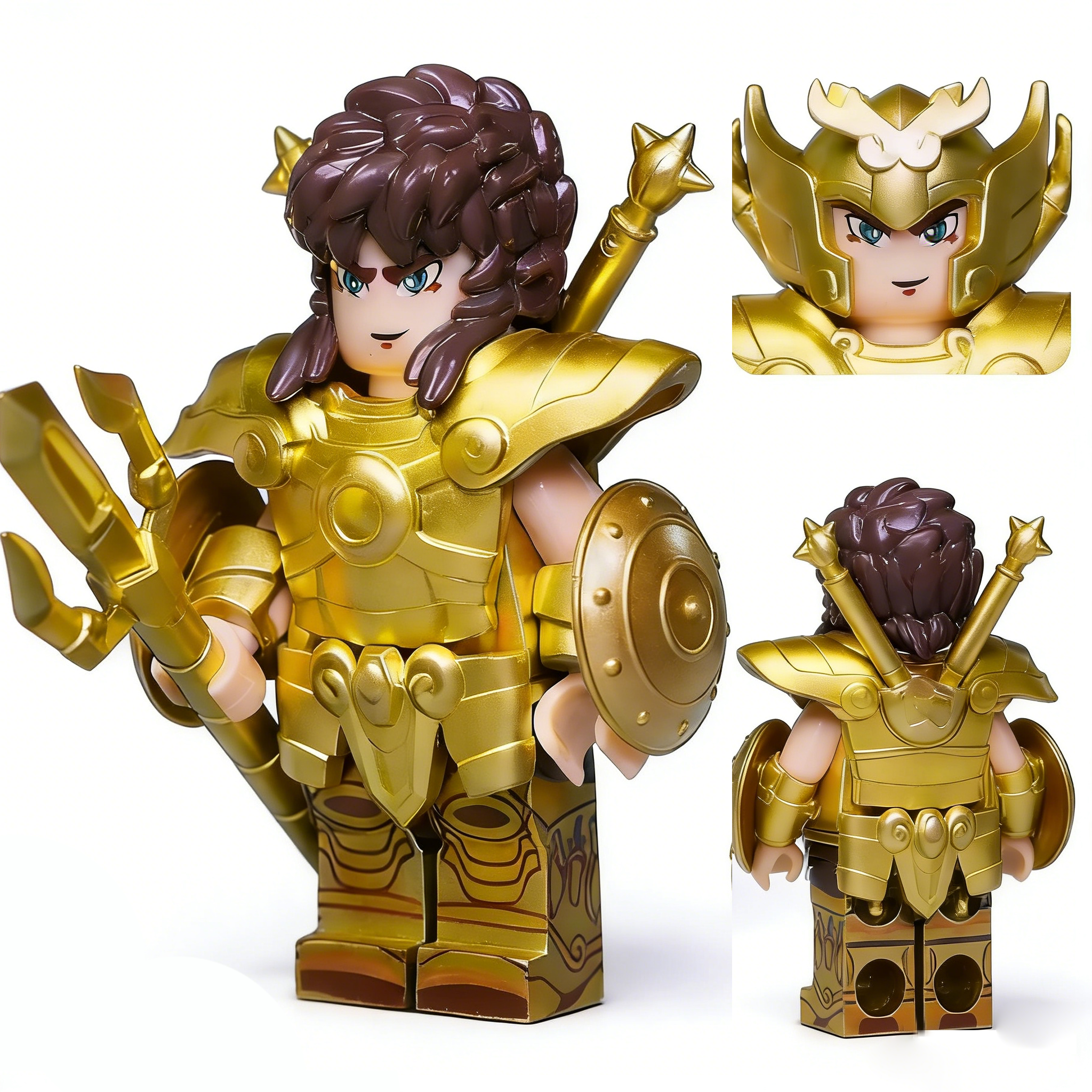Saint Seiya Libra Dohko Custom Minifigure Sanctuary Battle Warrior Pose Premium Collectible