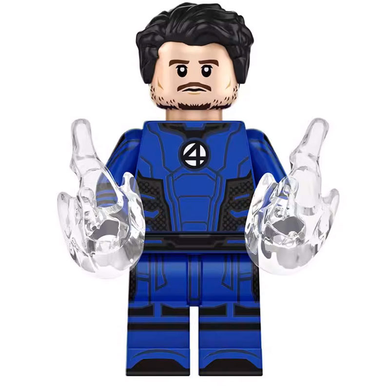 Marvel Mr. Fantastic Custom Minifigure Stretching Hands Elastic Powers Limited Edition Collectible